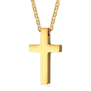 Gouden kruis juwelen met ketting
