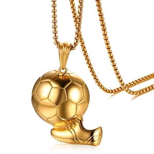 Voetbal gouden voetbal / Ketting