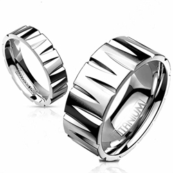 Mooie ring "Titanium"