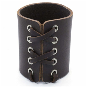 Bruine Rots Leren Armband