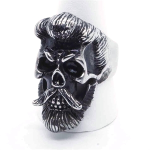 Master schedel biker ring