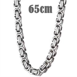 Big Hawn ketting in mat staal 65cm / 7mm