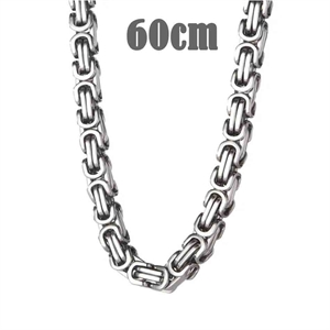 Big Hawn ketting in mat staal 60cm / 7mm