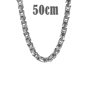 Big Hawn ketting in mat staal 50cm / 7mm