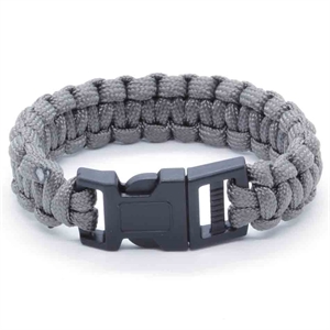 Grijze paracord armband 21 cm