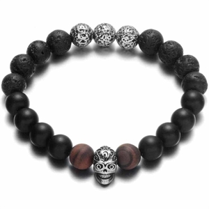 Vesuviante parel armband naturel