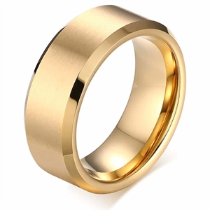 F2 Artan Gold wolfraam ring zwart mat