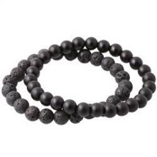 2 Parel armbanden "Darks"