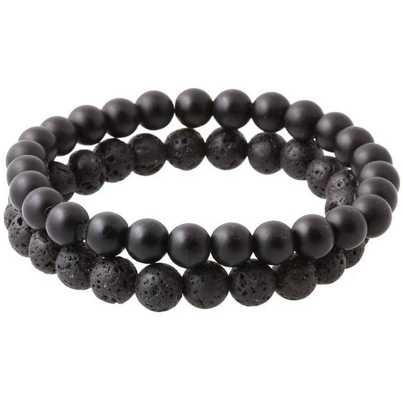 2 Parel armbanden "Darks"