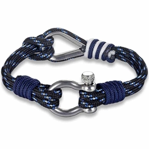 Blauwe Sailorman herenarmband