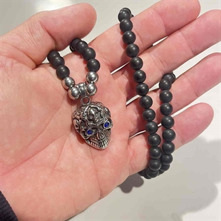 Parelketting voor mannen skull