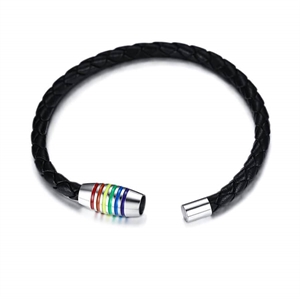 Pride Bolo Leren Armband