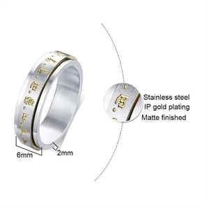 boeddhistische spinring 316L