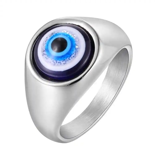 Evil Eye Herenring – Roestvrij Staal