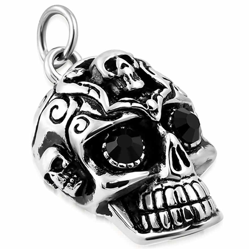 Face Of Skull - halsketting met ketting