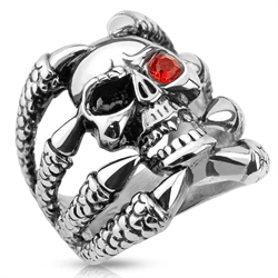 Skull heren ring