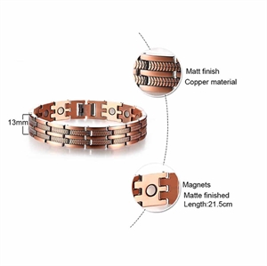 Nieuwe Brass Armband met Magneten "Brass"