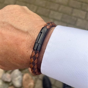 Armband leder Donker/Licht