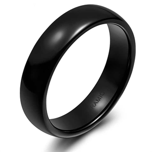 Keramische "Black" herenring