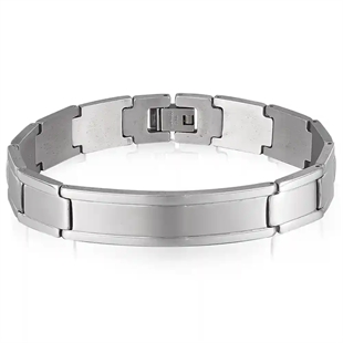 Twaalf stalen herenarmband