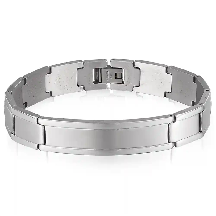 Twaalf stalen herenarmband