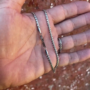 Steel Core Chain – 3mm Herenketting van 316L Staal (60 cm)