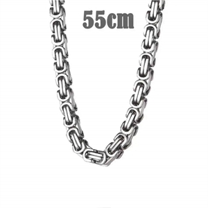Big Hawn ketting in mat staal 55cm / 7mm
