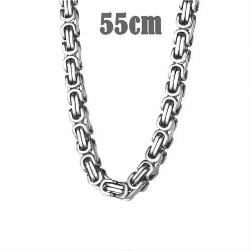 Big Hawn ketting in mat staal 55cm / 7mm