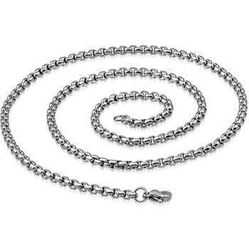 Stalen ketting "Bulk" 3mm - 55 tot 95 cm