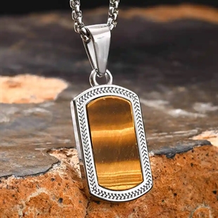 tigereye ketting voor mannen