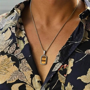 tigereye ketting voor mannen