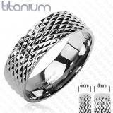 "Titanium" Ring als verloving of single.