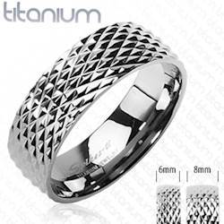"Titanium" Ring als verloving of single.