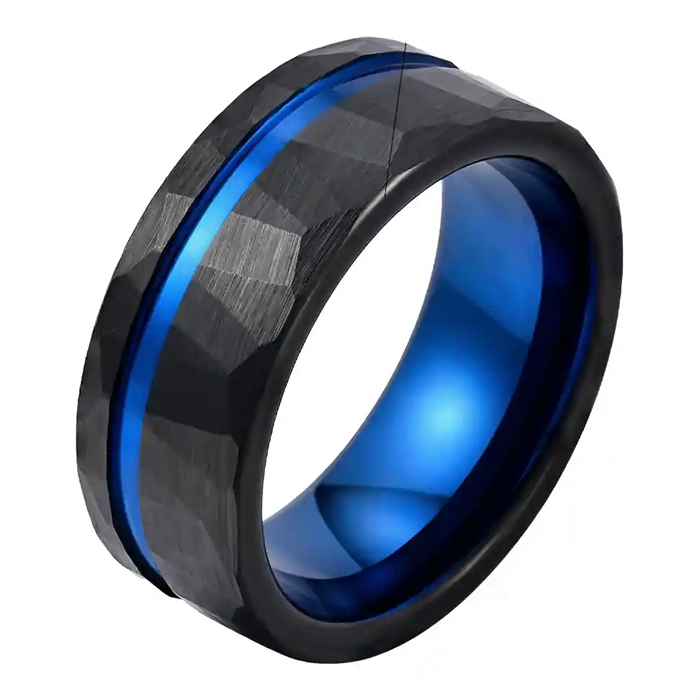 zwarte tungsten ring mannen