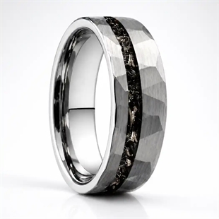 Aurelio herenring van mat tungsten – 6 of 8 mm